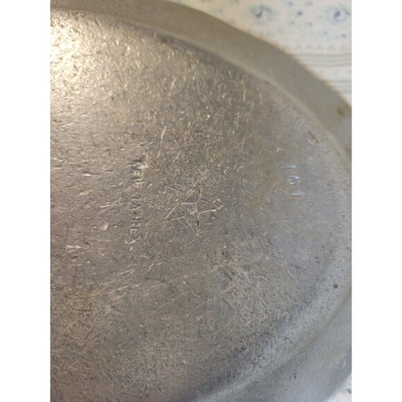 Vintage Pewter Give Us This Day Our Daily Bread Plate Serving Tray our father - Picture 4 of 5